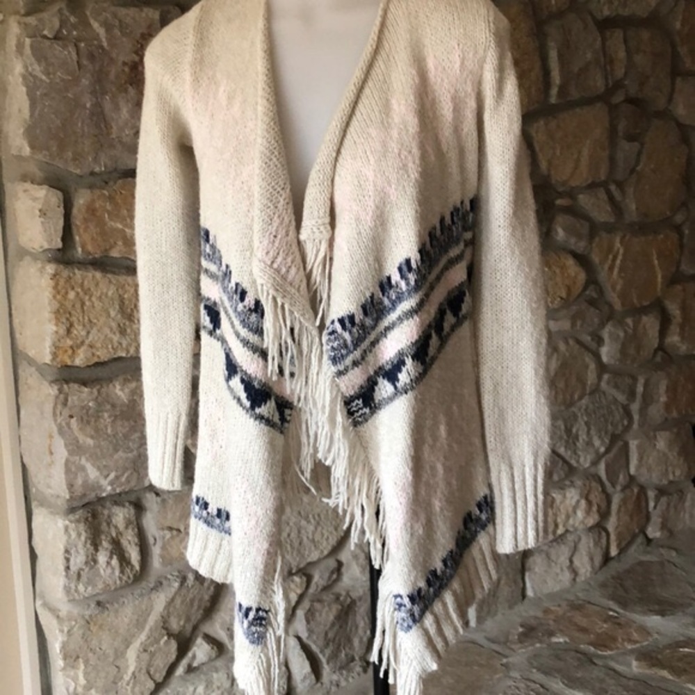Abercrombie Kids Fringe Cardigan
